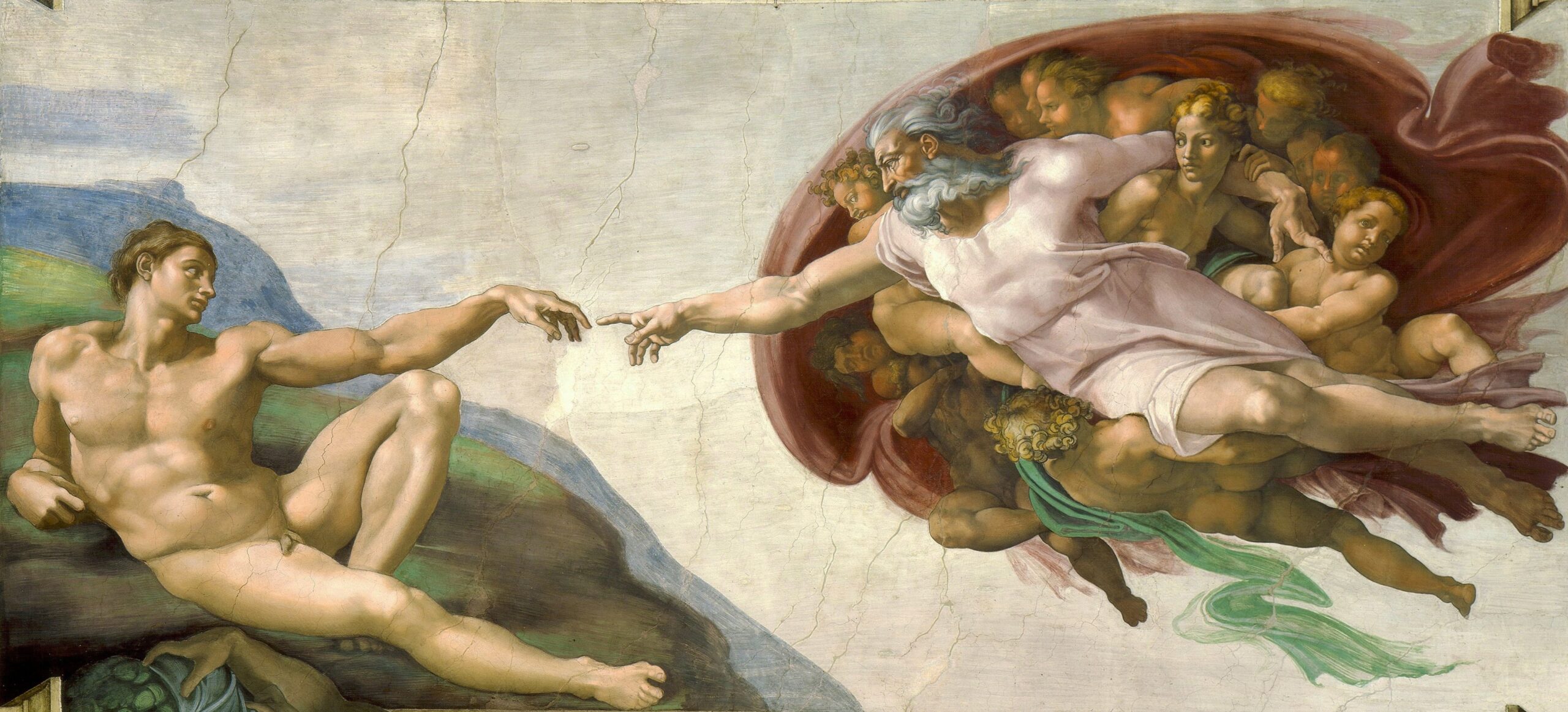 "Creation of Adam." ca 1512. Michelangelo. Wikimedia Commons.